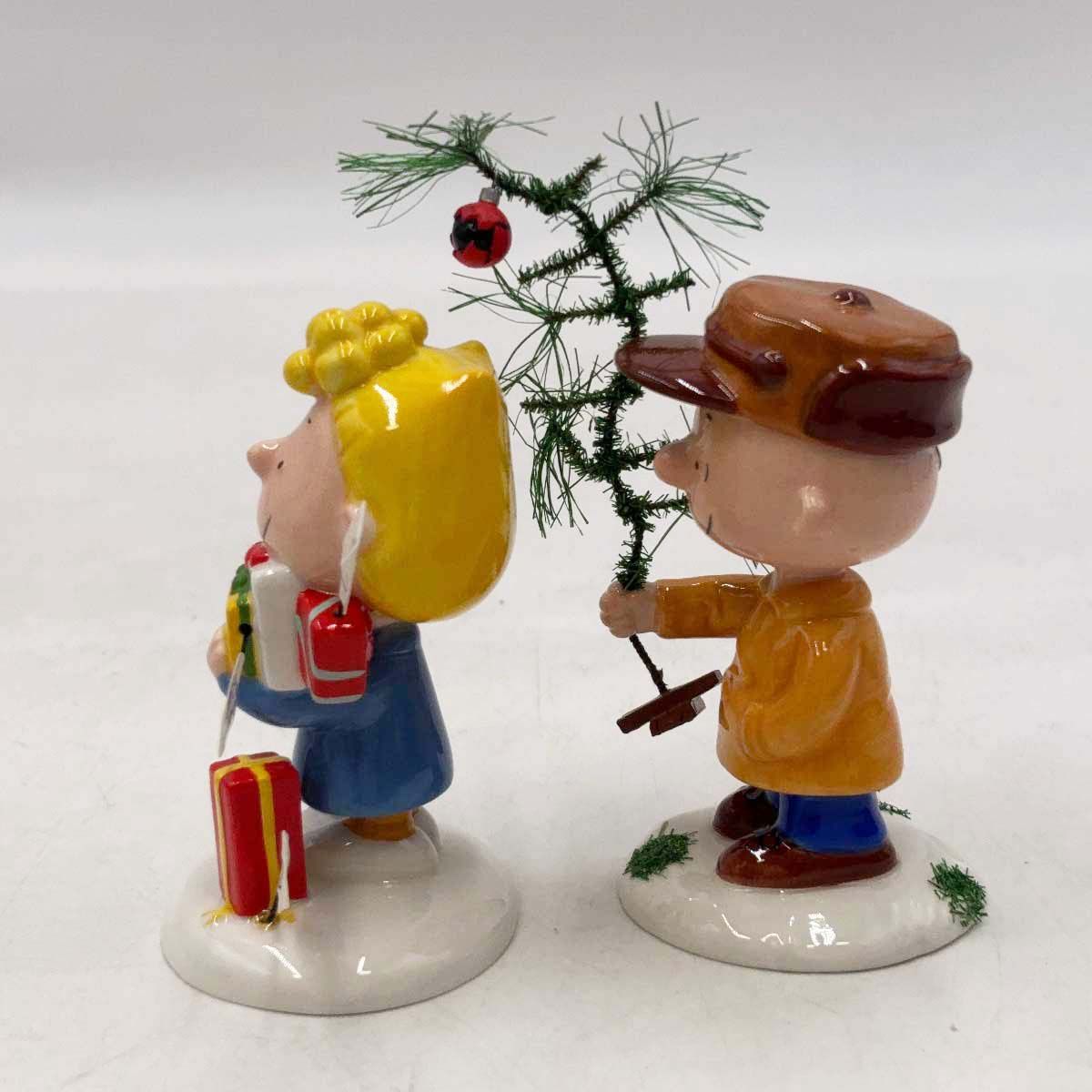 未使用保管品] Department 56 スヌーピー クリスマスフィギュア3点
