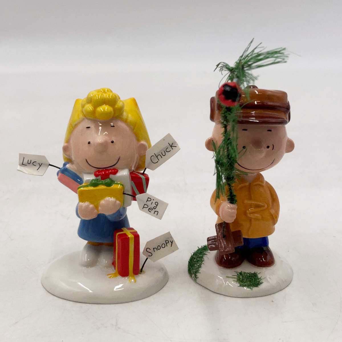 未使用保管品] Department 56 スヌーピー クリスマスフィギュア3点