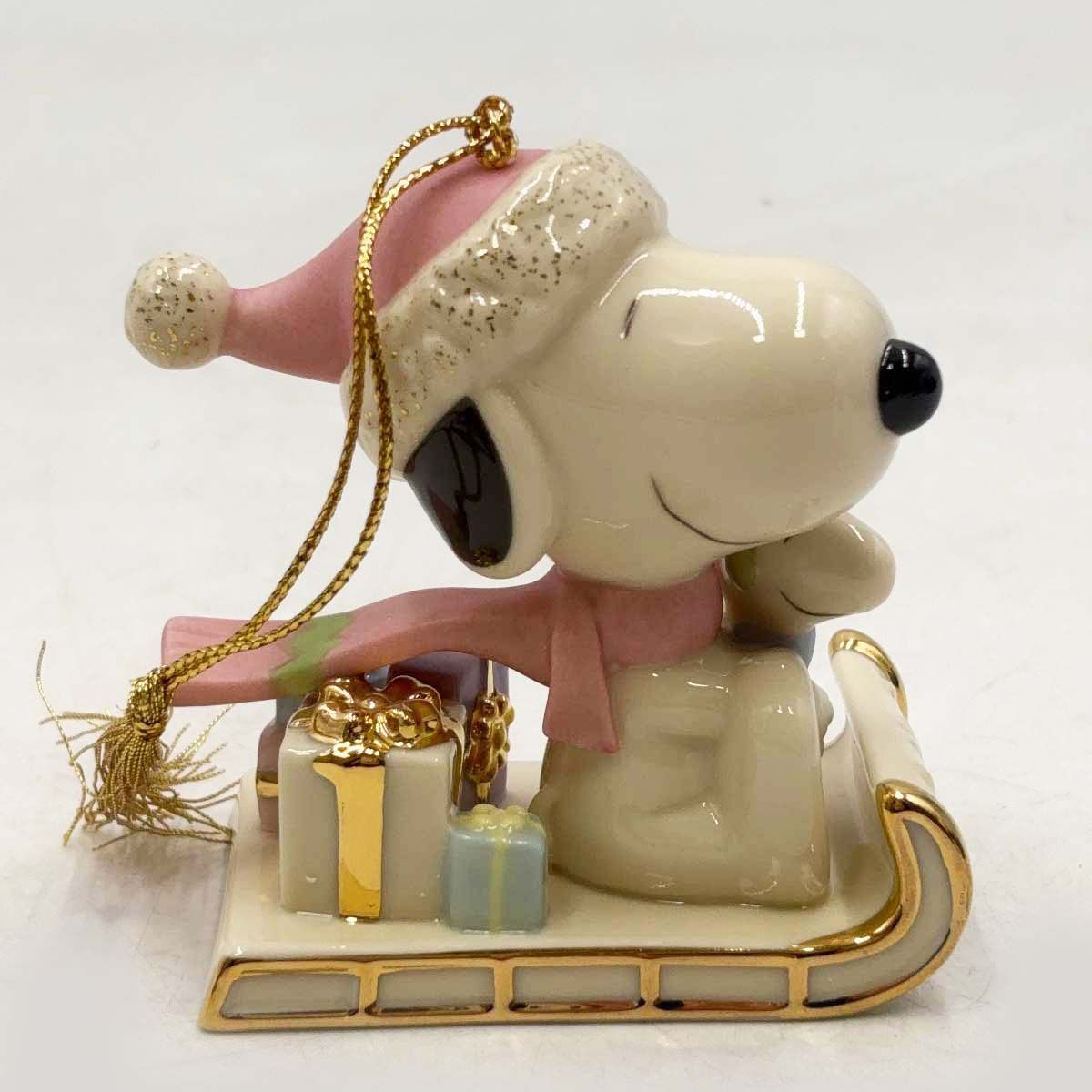 未使用保管品] LENOX レノックス スヌーピー クリスマス オーナメント