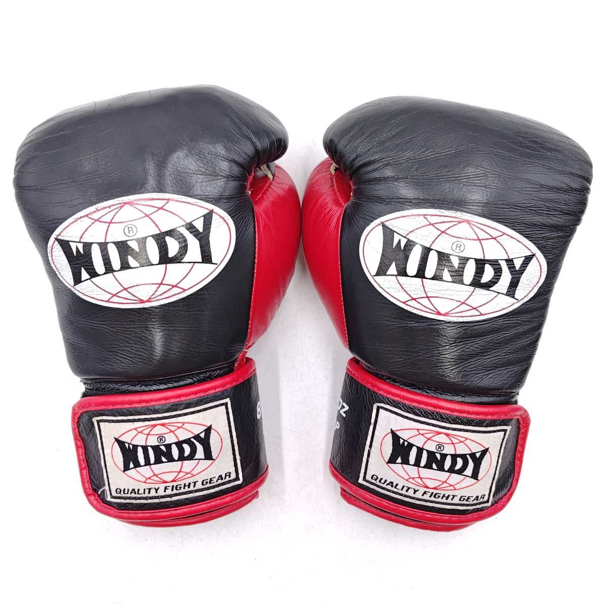 WINDY ウインディ ボクシンググローブ マジックテープ式 8OZ ブラック