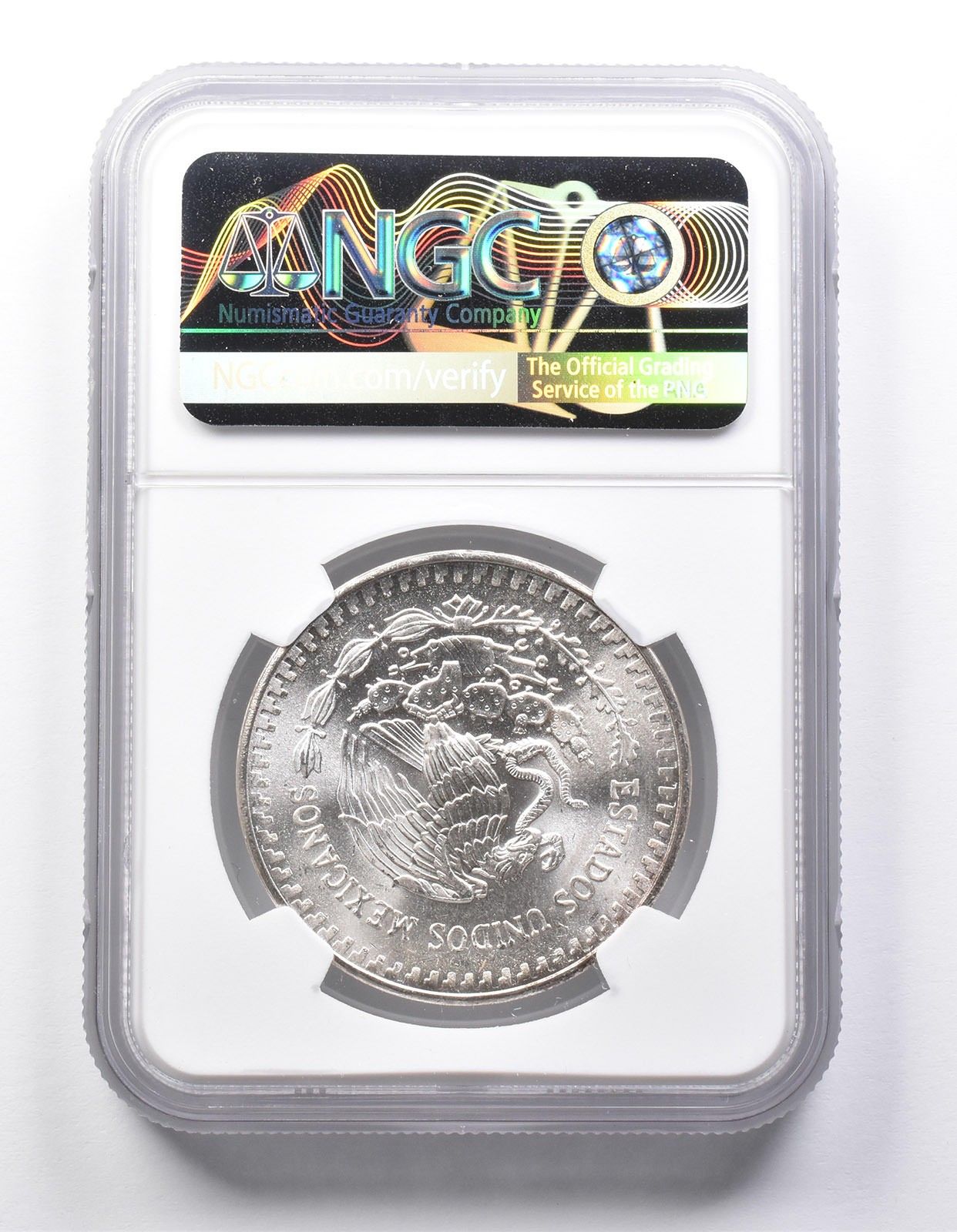 1982 Mo メキシコ 1 オンザ シルバー リベルタ ダブル ダイ リバース MS 66 NGC