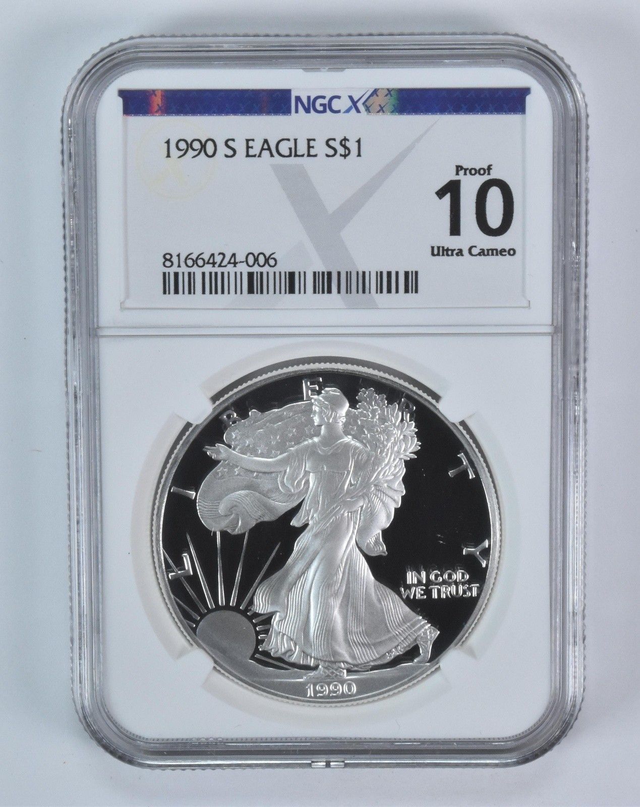 1990-S アメリカン シルバー イーグル $1 プルーフ 10 NGC X - メルカリ