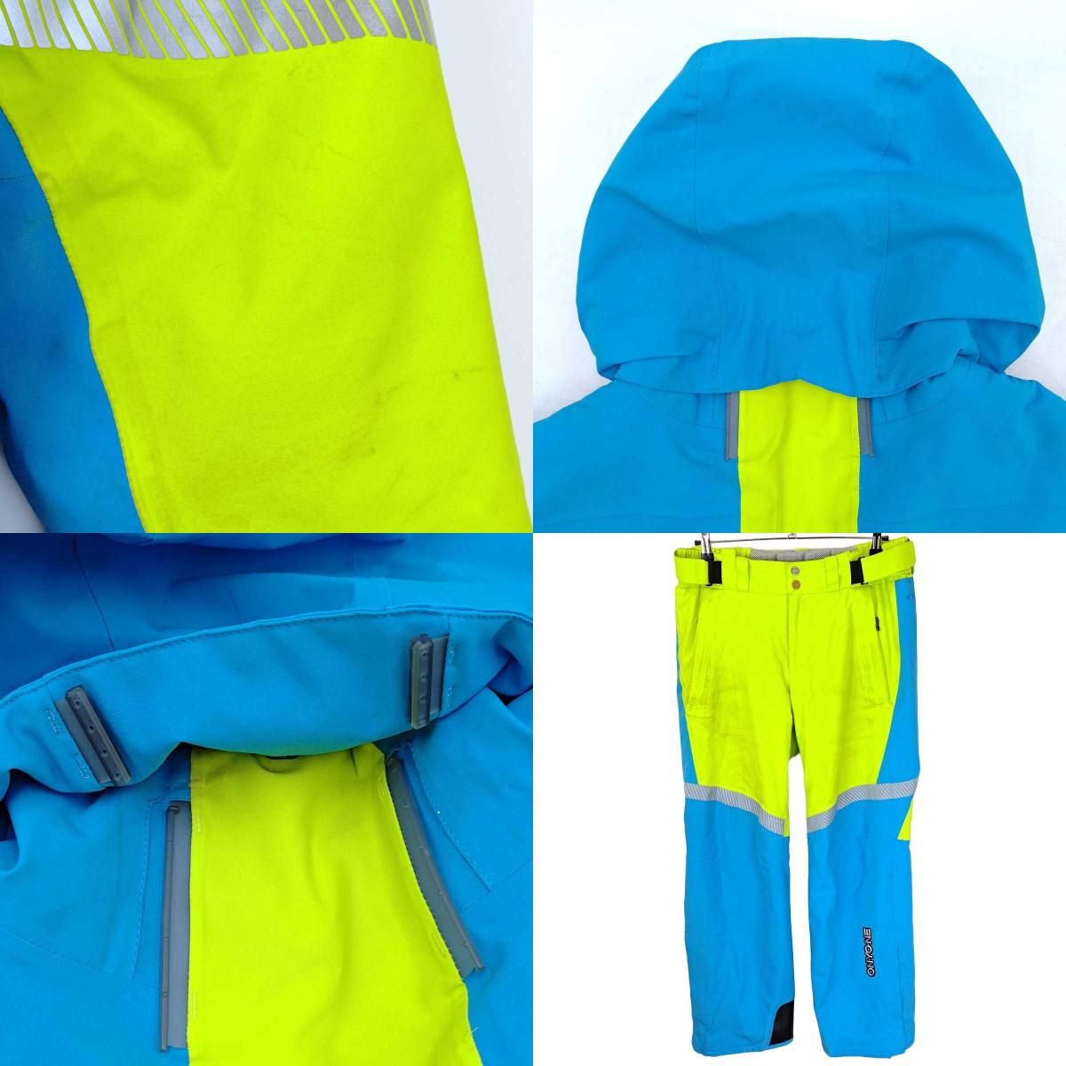 上下セット] オンヨネ スキーウェア GAME JACKET PANT L ブルー