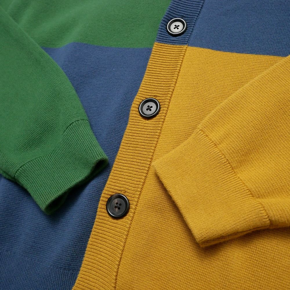 □美品□Paul Smith ポール・スミス Happy カラーブロックカーディガン
