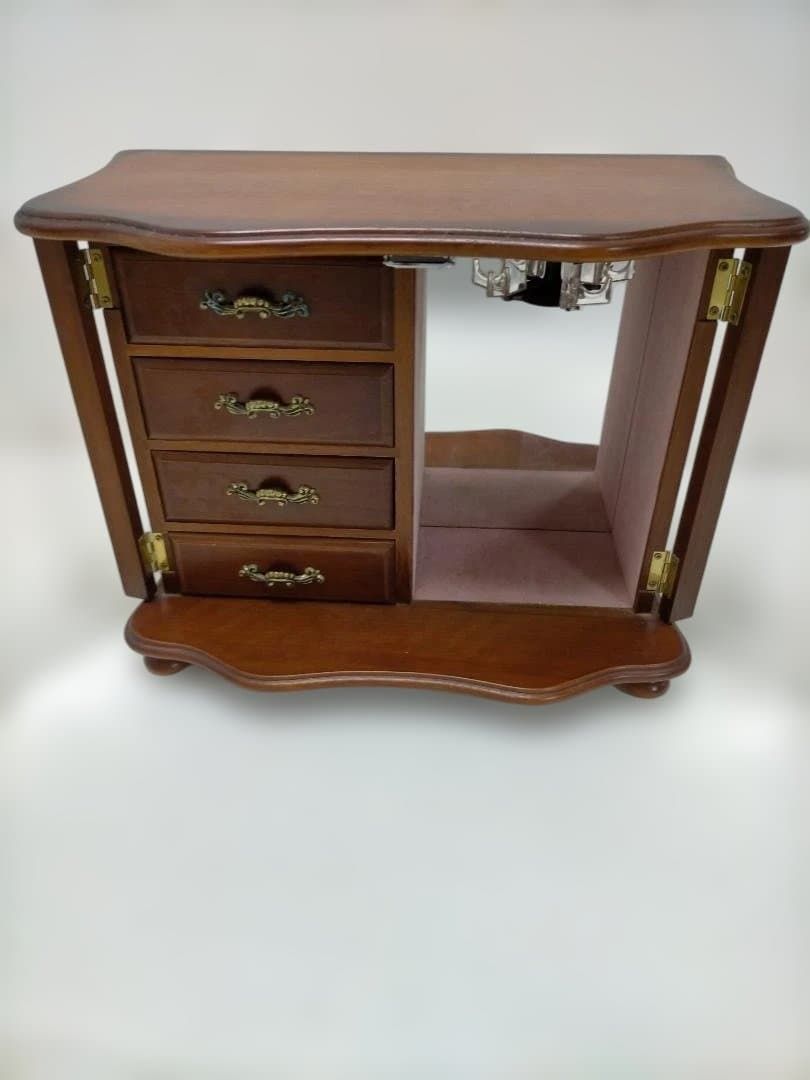 送料無料】HASEGAWA オルゴール付き ジュエリーボックス 木製