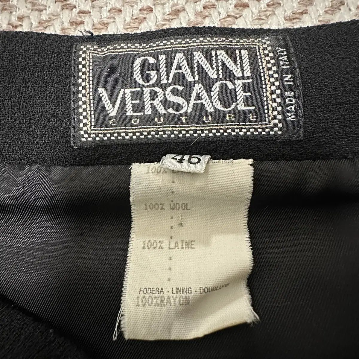 GIANNI VERSACE italy made ウール 100% スカート - メルカリ