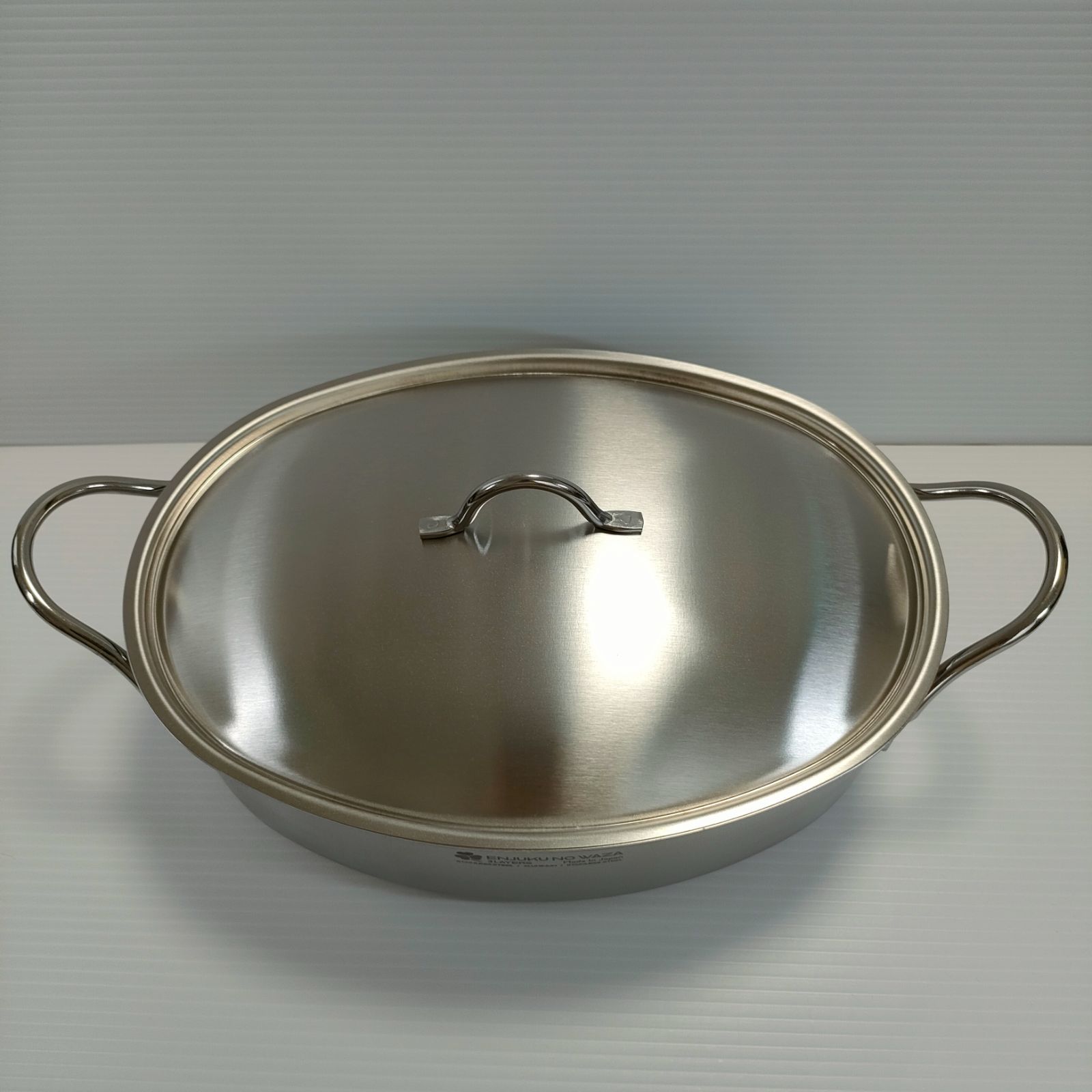 未使用品】燕熟の技 ステンレス オーバルパン 28cm 両手鍋 燕三条 EJSA 