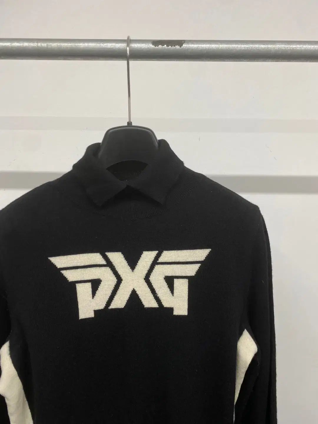 レディース PXG ゴルフ ウール100% タートルネック ビックロゴ POINT