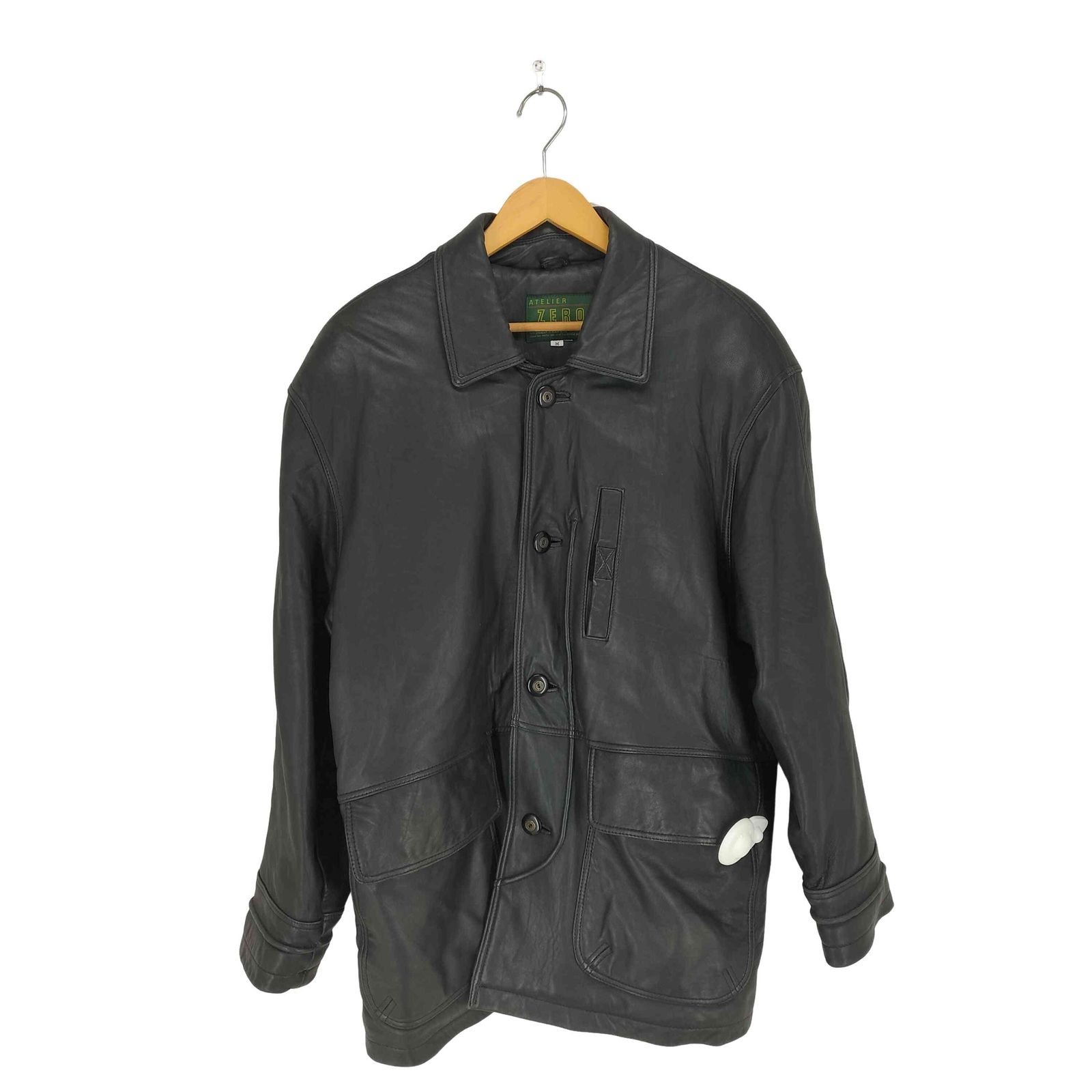 ユーズドフルギ USED古着 {{W DOPIO}}裏地キルティング ラムレザー