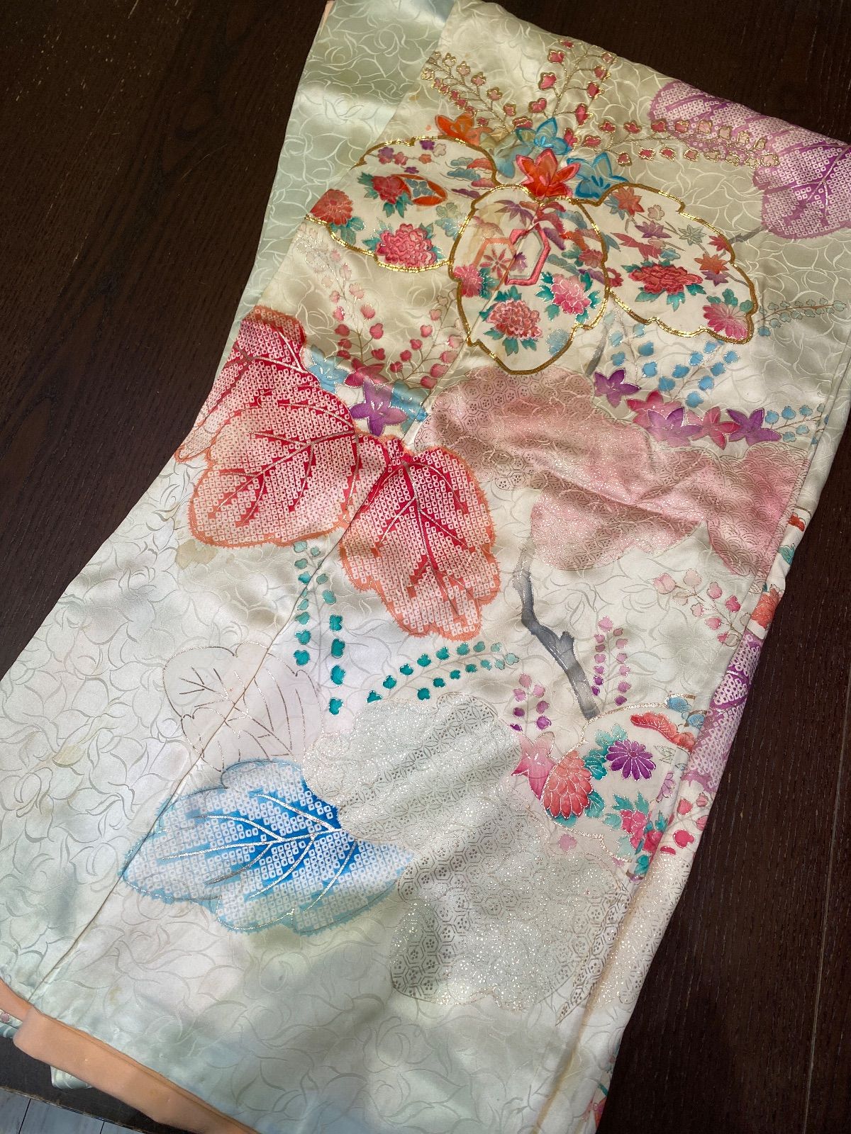 まとめ売り】正絹振袖7枚 リメイク素材 ハンドメイド向け - メルカリ