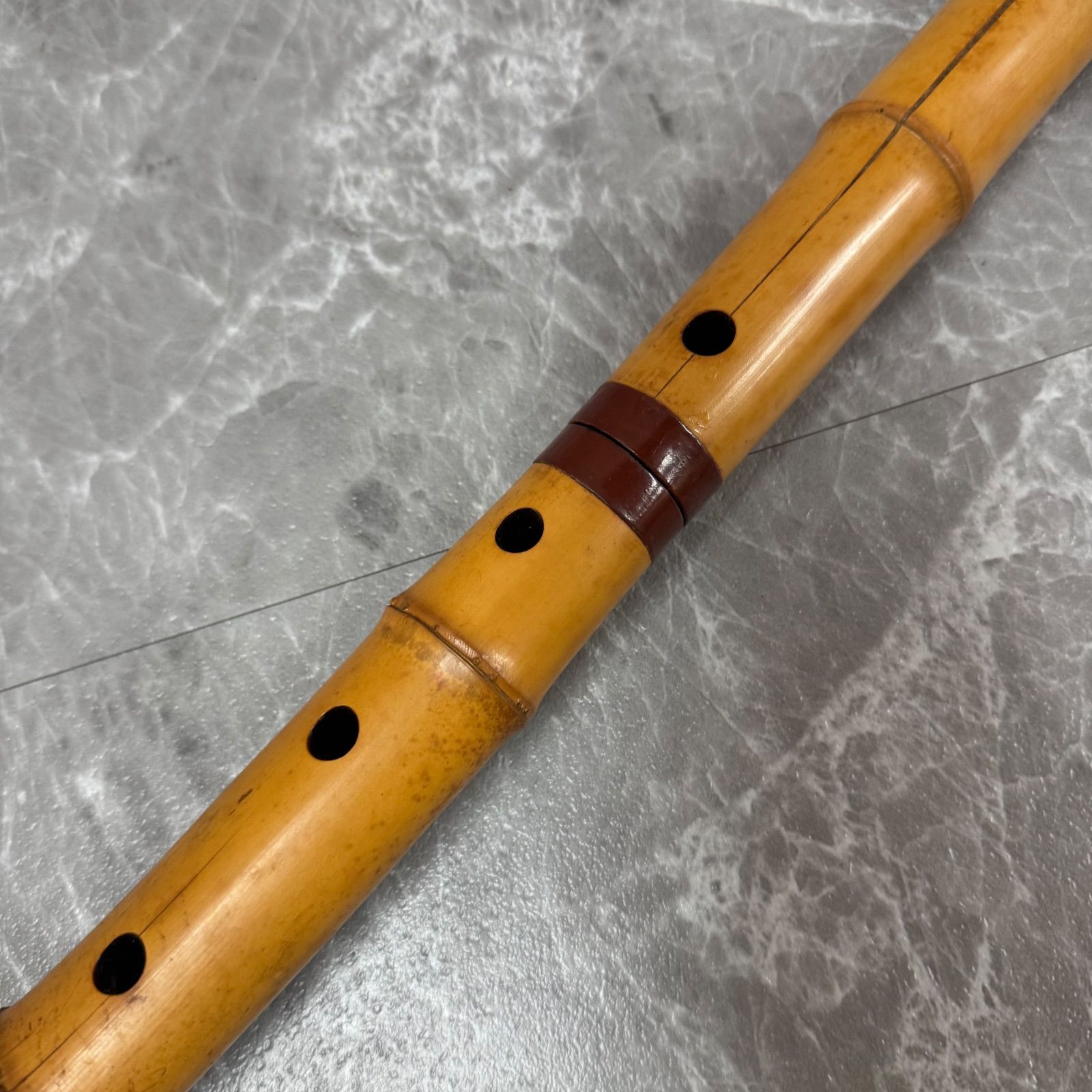 人気　尺八　琴古流　バチ型　銘あり　竹治　1印　2尺3寸　5孔　和楽器 尺八 昌山 銘あり 1尺8寸 尺八 (しゃくはち） 玉山銘 真竹