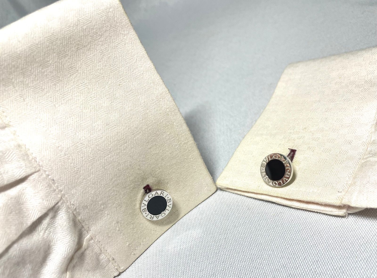 BVLGARI ブルガリ B-ZERO ロゴ ブラックオニキス & スターリング