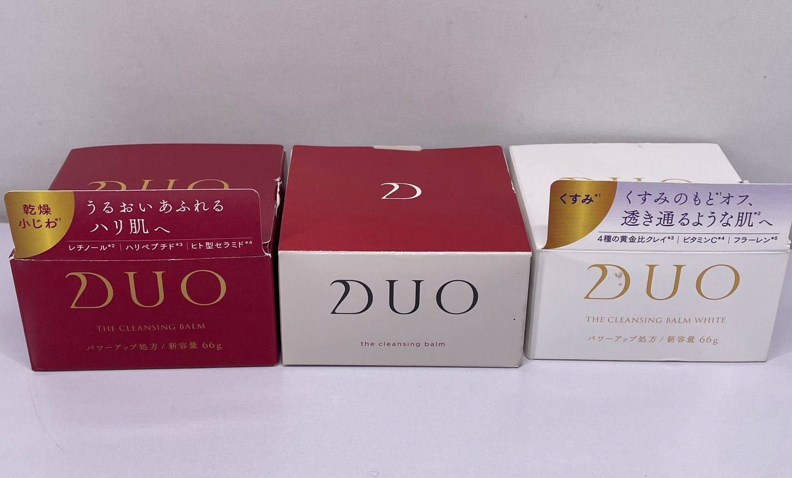 DUO クレンジングバーム ホワイト 3個セット新品未使用未開封 DUO クレンジングバーム ホワイト 3個セット新品未使用未開封 DUO