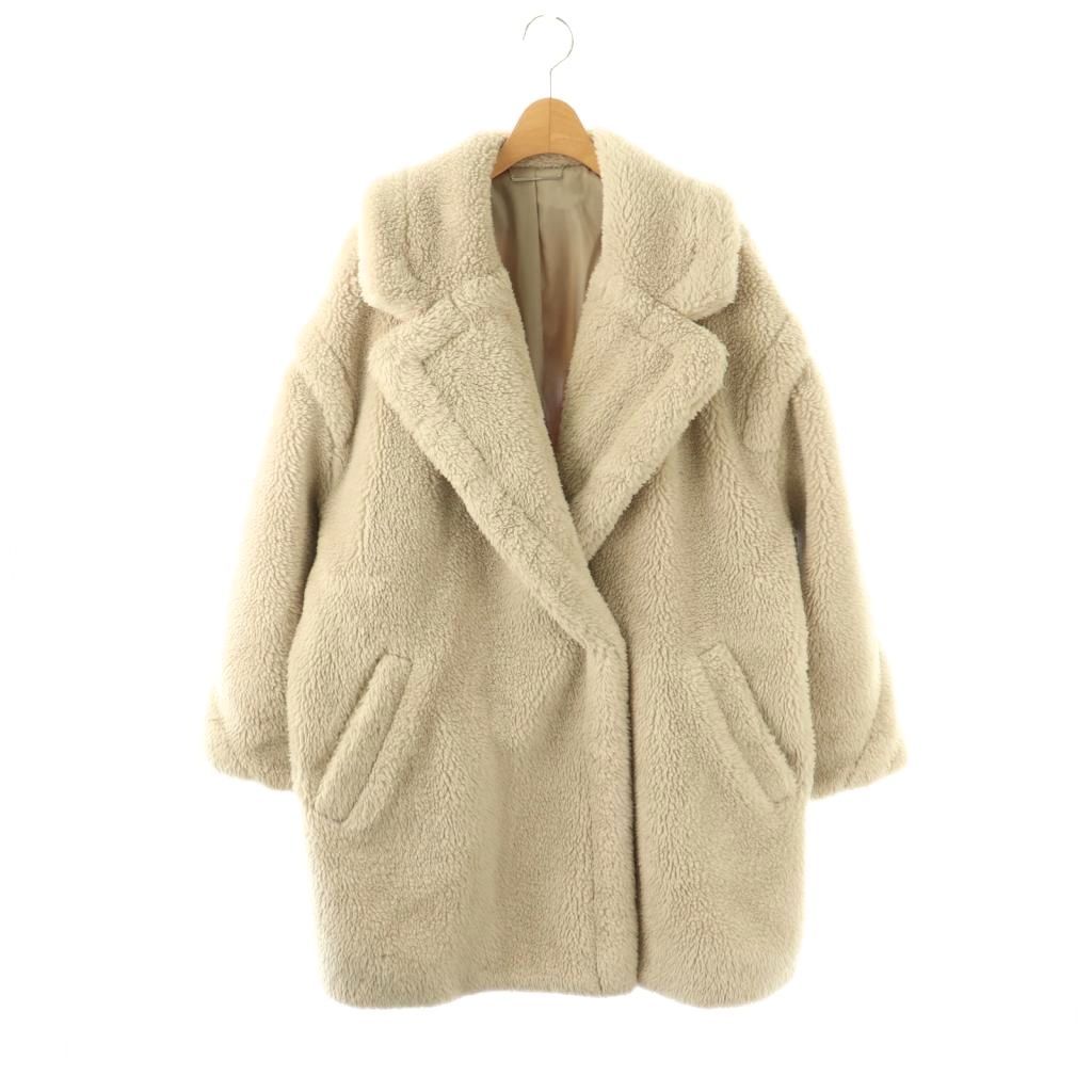 ミラオーウェン Mila Owen ビックカラーミドル丈ボアコート 1