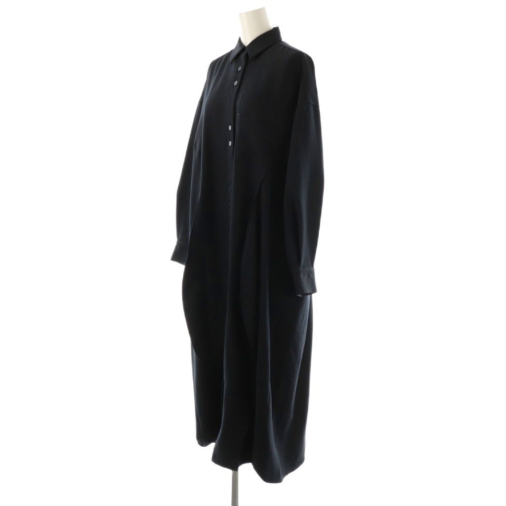 ナゴンスタンス nagonstans 24AW egg drape shirt dress ワンピース S