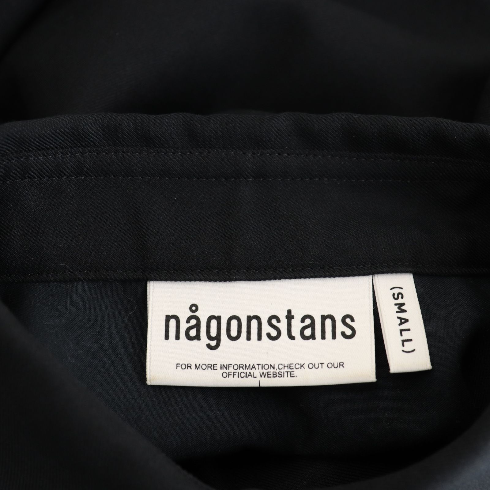 ナゴンスタンス nagonstans 24AW egg drape shirt dress ワンピース S