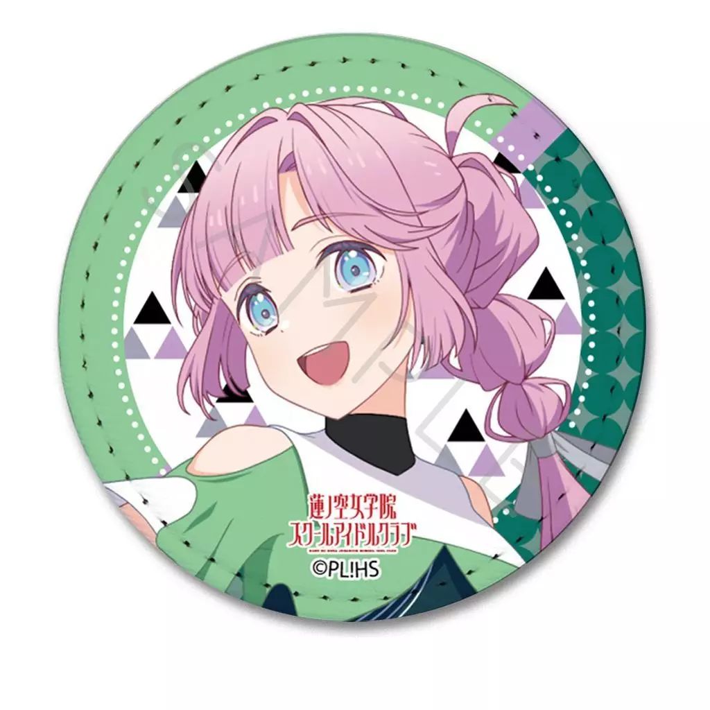 中古】バッジ・ビンズ OF.安養寺姫芽 第7弾 レザーバッジ(丸形) 「ラブ