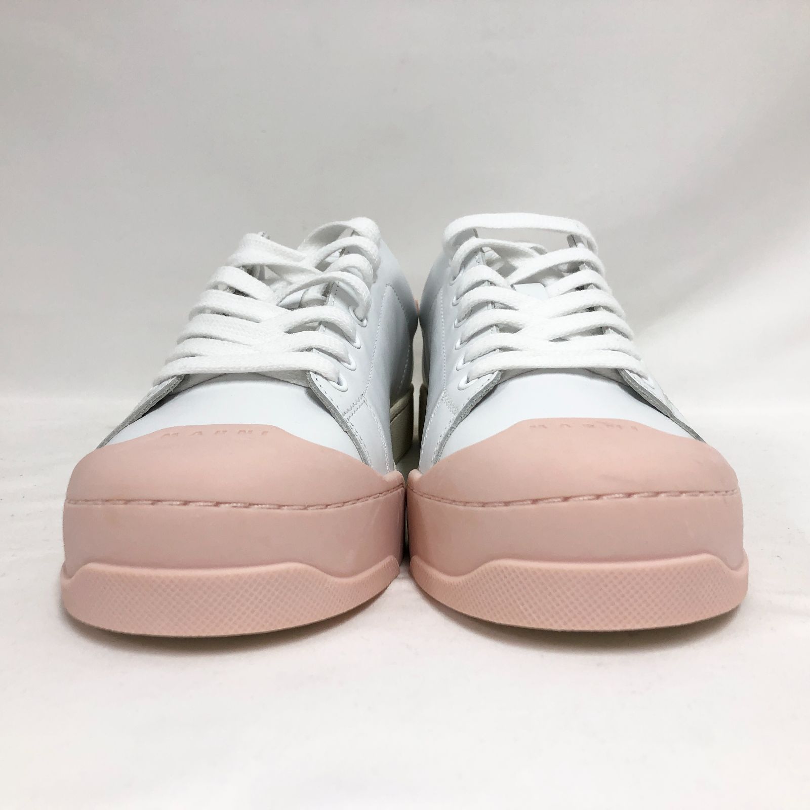 新品未使用 MARNI (マルニ) DADA BUMPER スニーカー ホワイト×ピンク 
