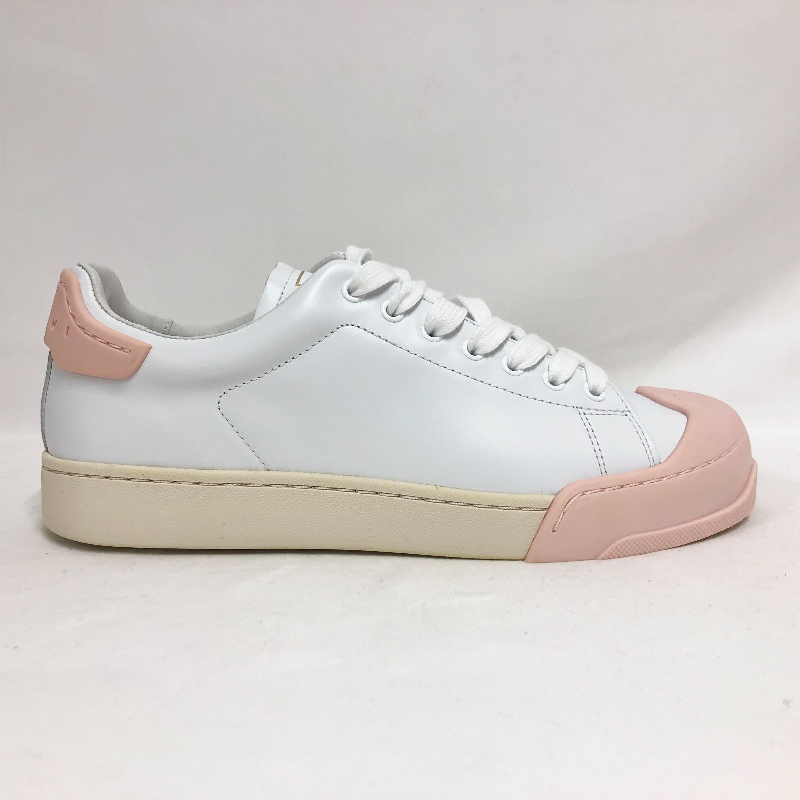 新品未使用 MARNI (マルニ) DADA BUMPER スニーカー ホワイト×ピンク 