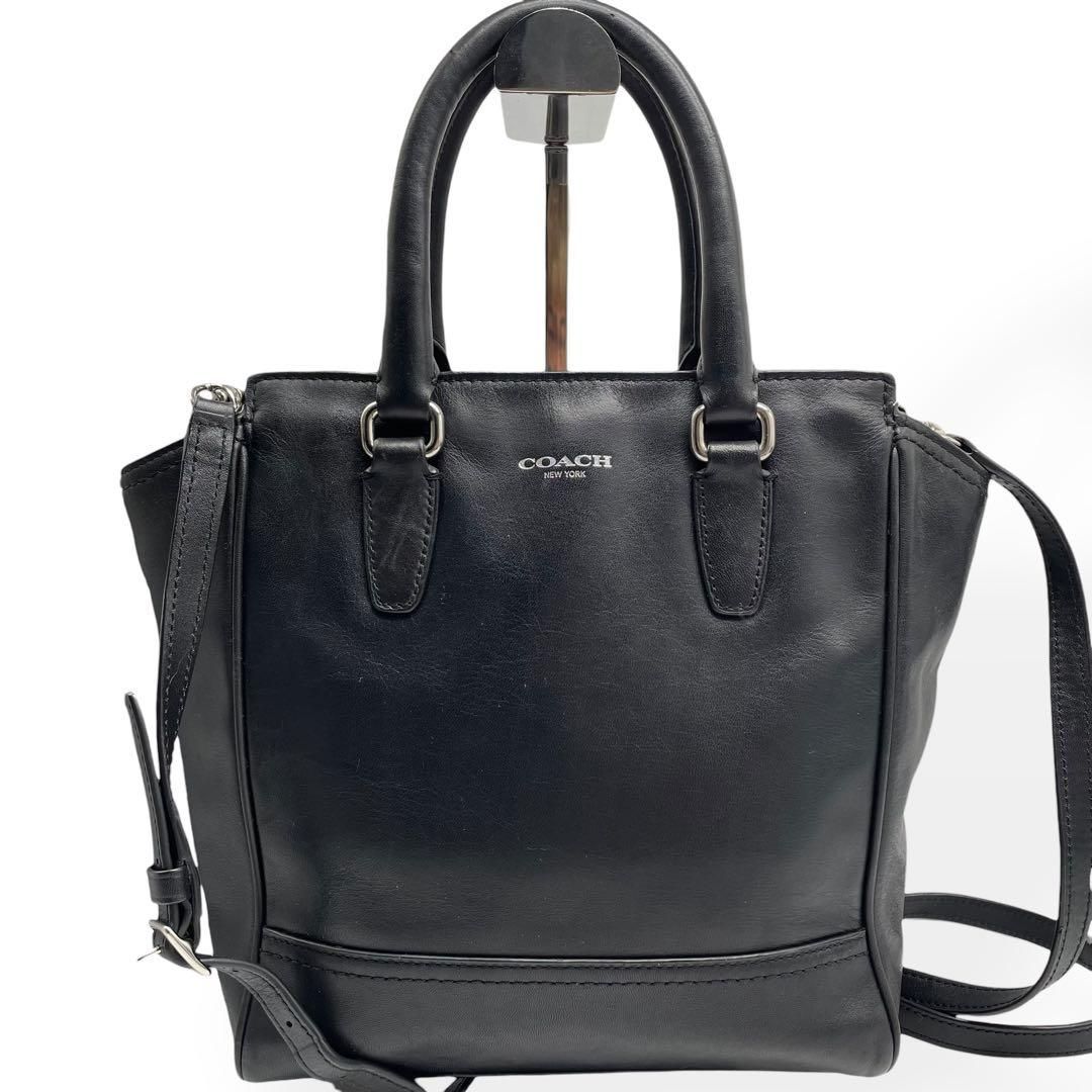 美品 COACH コーチ 2way ショルダーバッグ ハンドバッグ ブラック