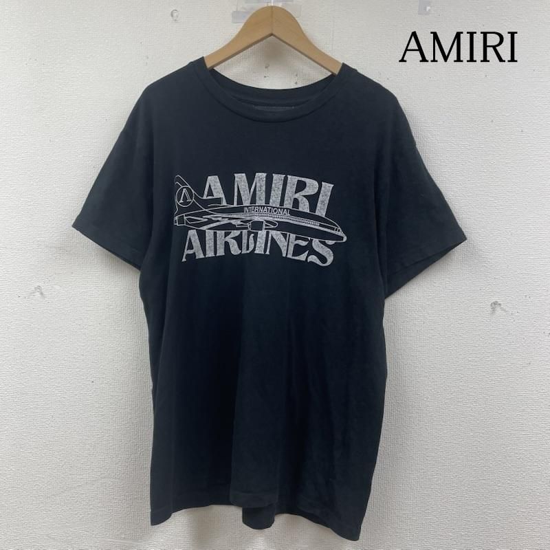 アミリ ブラック 半袖 Tシャツ ロゴ プリント 02-231-13-080154 メンズ