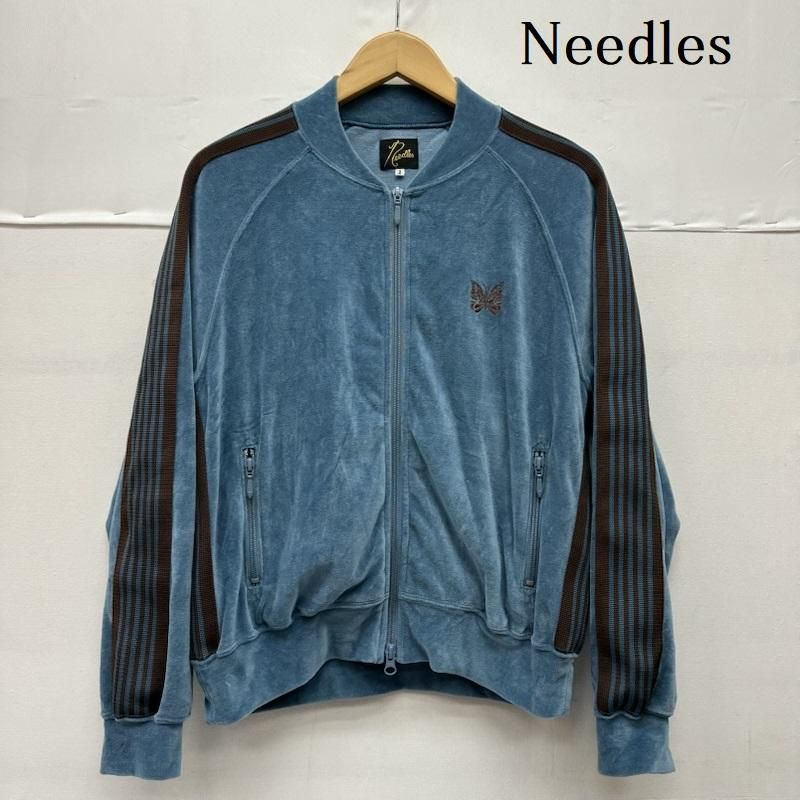 ニードルス 23SS R.C. Track Jacket バタフライ ロゴ 刺繍 ベロア
