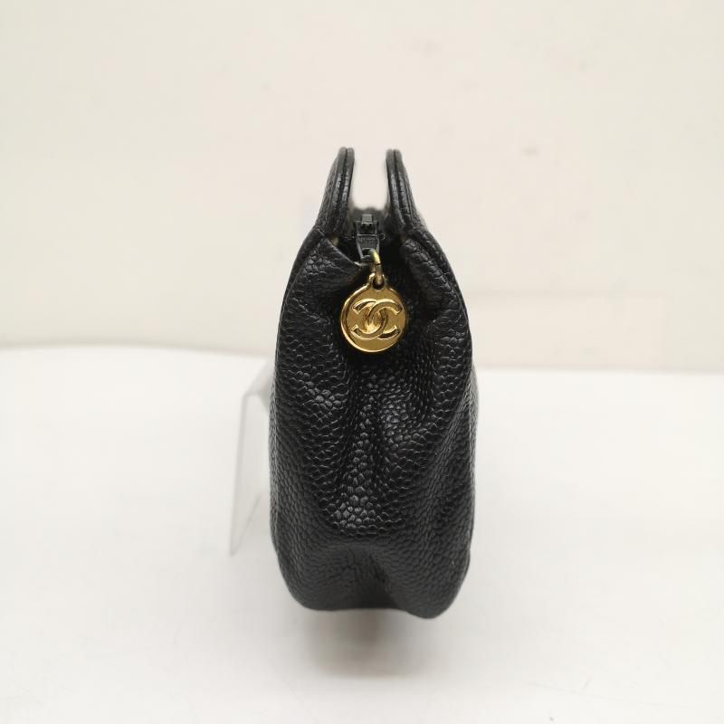 シャネル 90s ヴィンテージ ココマーク キャビアスキン メイク 化粧