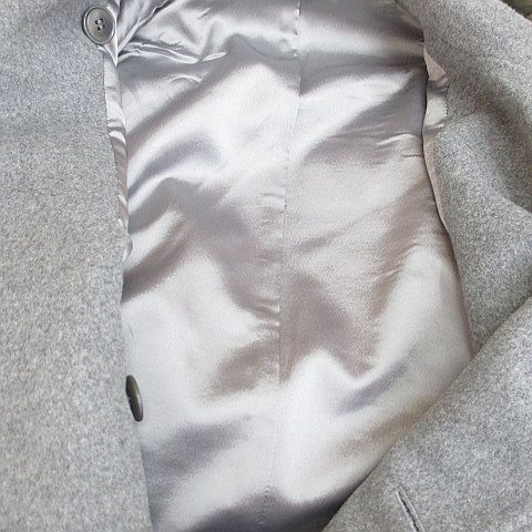 Theory セオリー ウール ダブルブレストピーコート S グレー系 定価7.5万✨Theory セオリー ダブルブレストピーコート カシミヤ 近年