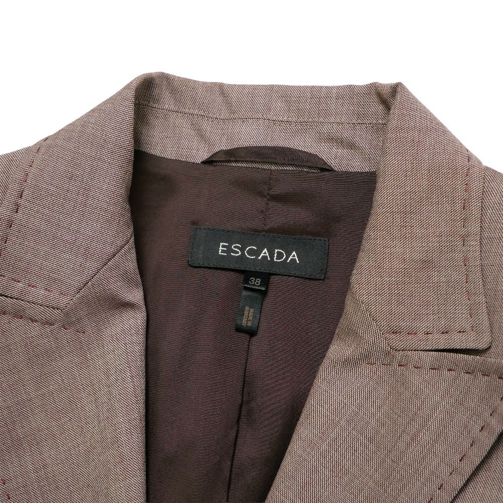 □美品□ESCADA エスカーダ テーラードジャケット サイズ38 ブレザー