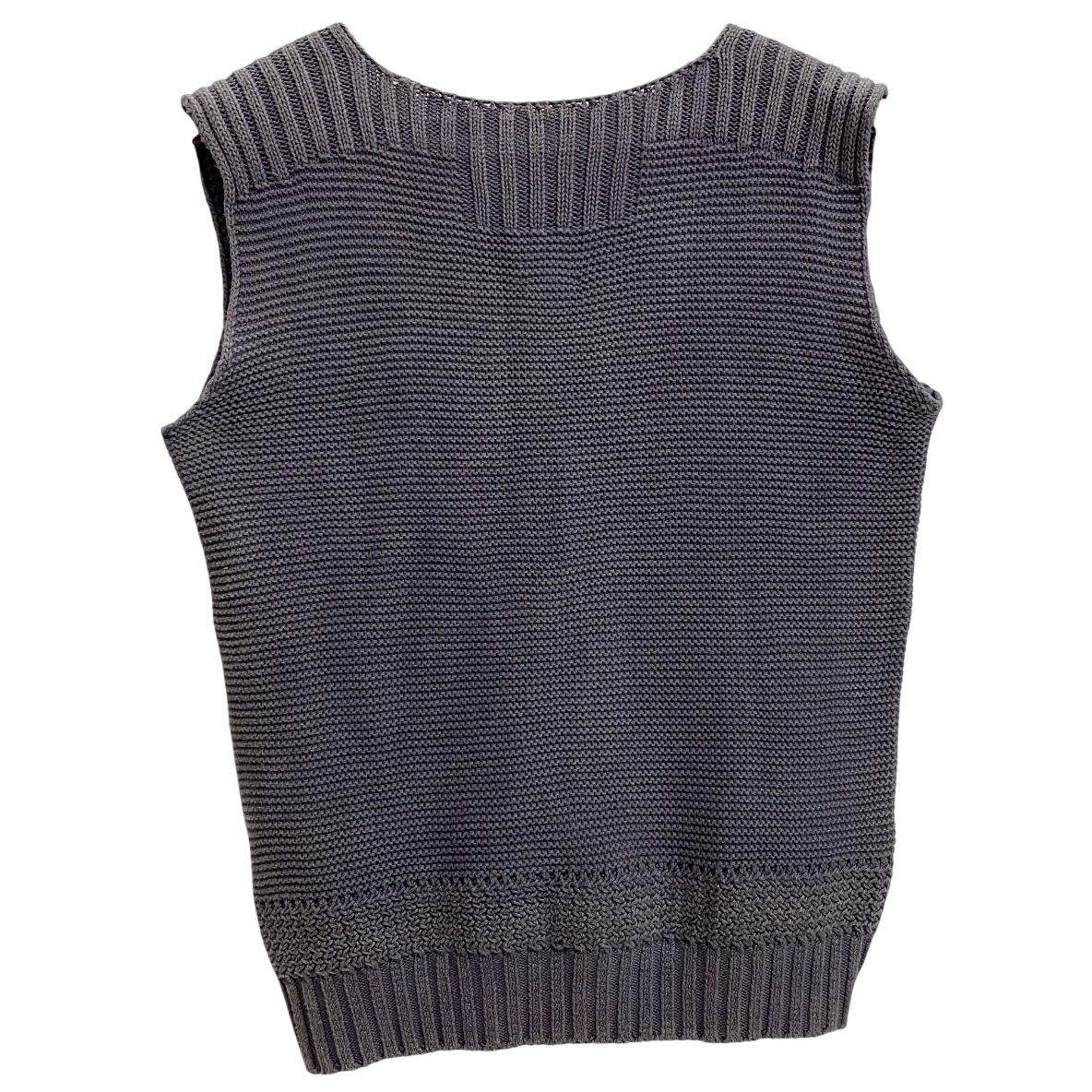 【美品！】KAPITAL キャピタルベスト キャピタル KAPITAL コットン ニットベスト ベスト パープル Lサイズ