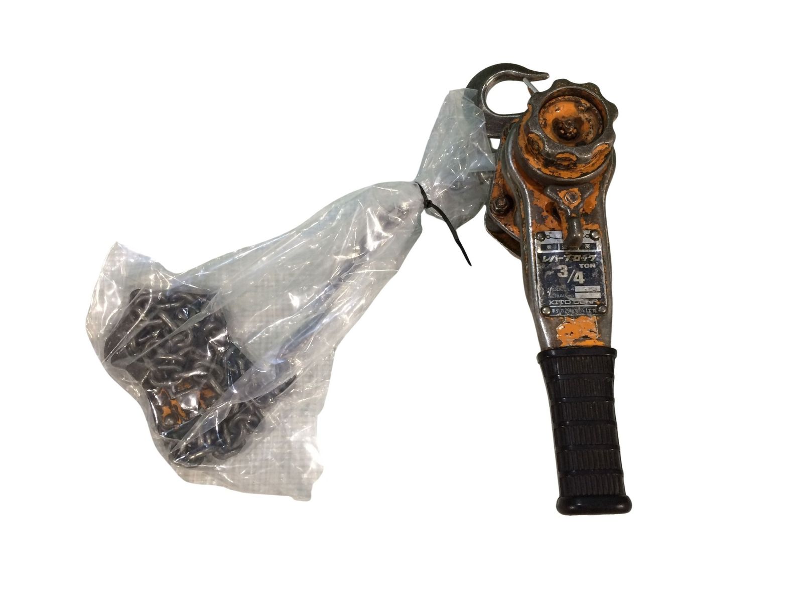 ☆中古品4本セット☆KITO キトー レバーブロック L4形 荷重3/4t 750kg