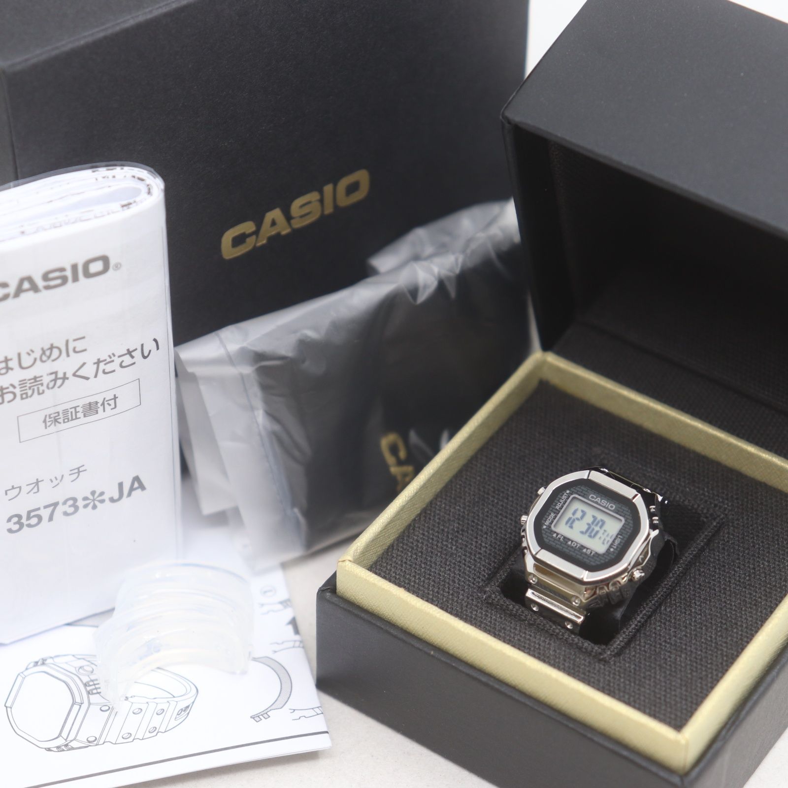 ITFGKNVTL1N9 新品未使用 CASIO カシオ リングウォッチ CRW-001-1JR SS