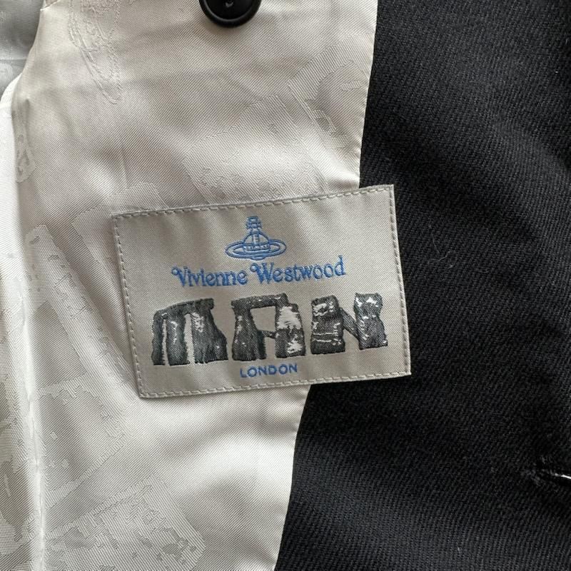 ヴィヴィアンウエストウッドマン 裏地 オーブ 総柄 テーラード