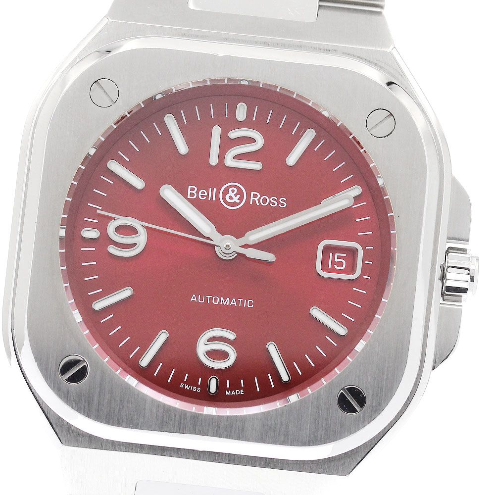 ベル＆ロス Bell＆Ross BR05A-R-ST/SST BR05 レッド スティール 日本限定99本 デイト 自動巻き メンズ 箱・保証書付き_917347 ベル＆ロス Bell＆Ross BR05A-R-ST/SST BR05 レッド スティール 日本