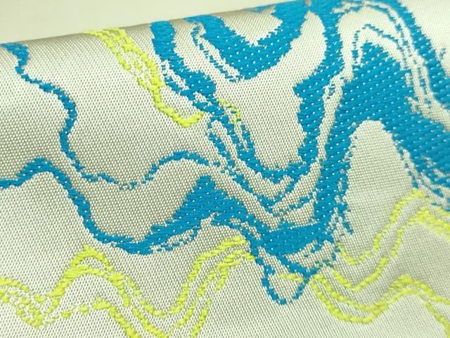 平和屋着物○極上 龍村晋謹製 太鼓柄袋帯 川衣錦 逸品 DZAB2085kh6