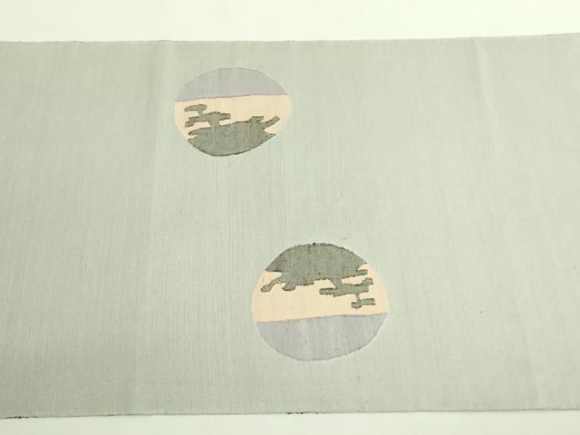 平和屋着物○極上 絲藝苑 上島洋山 両面 太鼓柄袋帯 木立 逸品