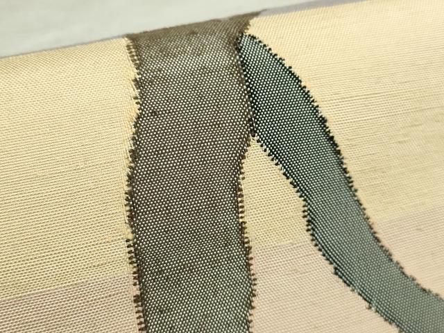 平和屋着物○極上 絲藝苑 上島洋山 両面 太鼓柄袋帯 木立 逸品