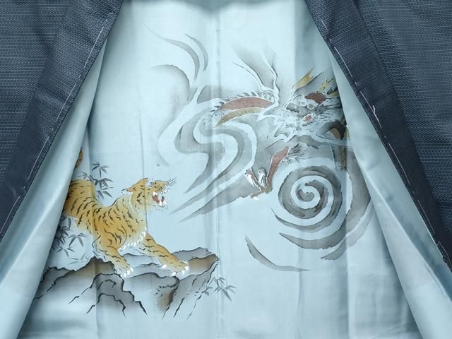 平和屋着物○極上 男性 本場大島紬 アンサンブル 100亀甲 総詰め 逸品