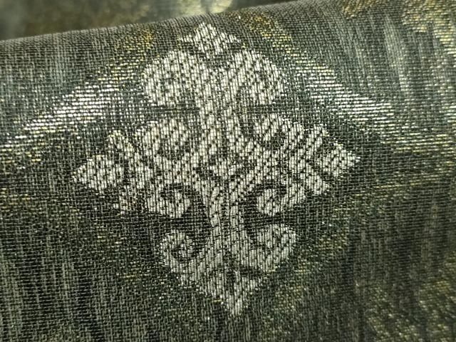 平和屋着物○極上 両面 六通柄袋帯 スリーシーズン帯 正倉院花唐草