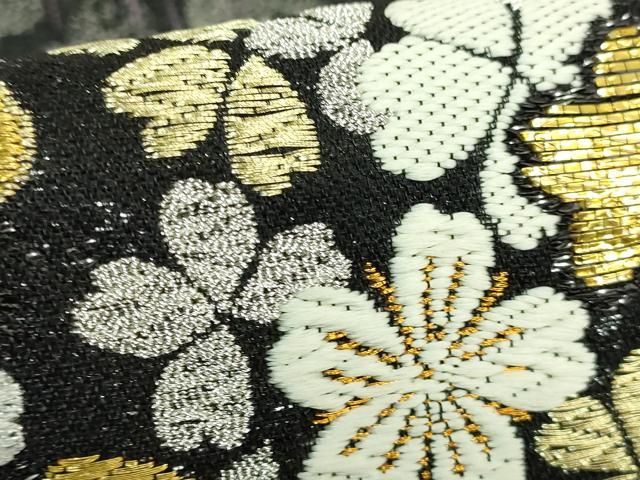 平和屋着物○極上 創業280年 誉田屋源兵衛 六通柄袋帯 唐織 螺鈿箔 舞