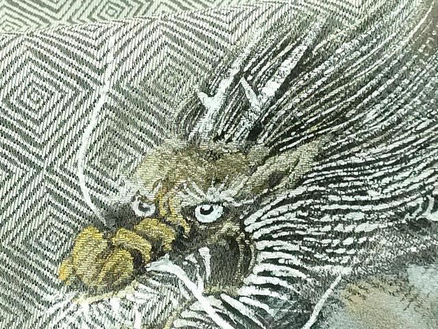 アンティーク名古屋帯　手描き　龍 アンティーク 夏名古屋帯 ドラゴン 龍 夏着物 レトロ - メルカリ