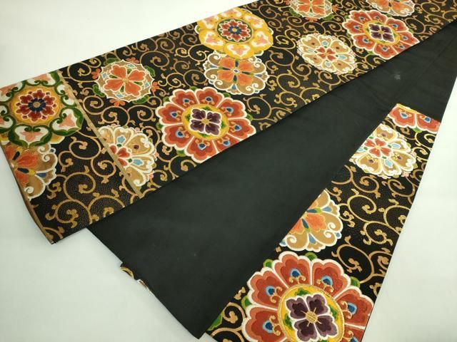 平和屋着物○極上 西陣 河合美術織物謹製 六通柄袋帯 唐織 正倉院花