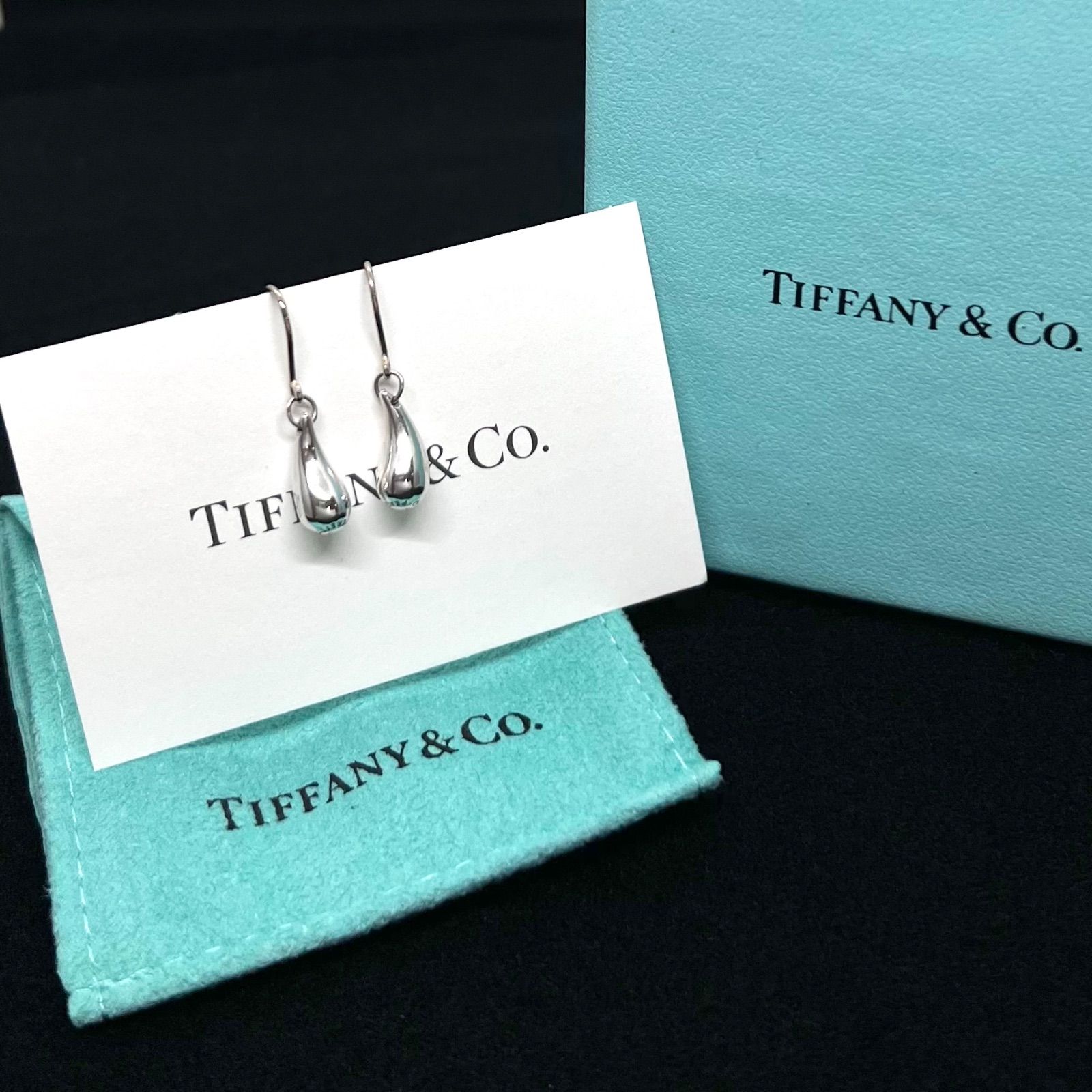 【美品】ティファニー Tiffany ティアドロップ ピアス 両耳SV925 美品】ティファニー Tiffany ティアドロップ ピアスSV925 - メルカリ
