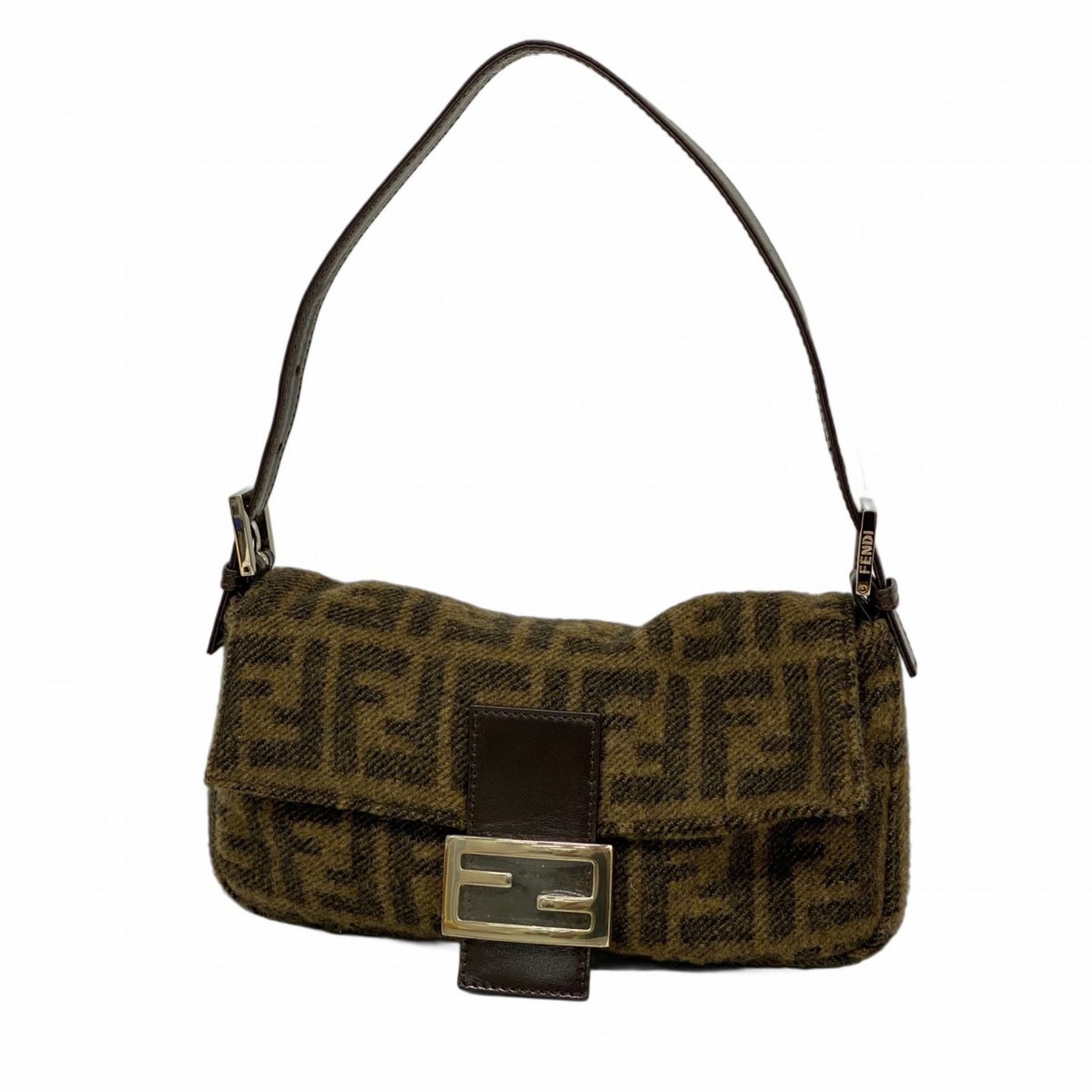 極美品 フェンディ マンマバケット ウール ズッカ柄 ハンドバッグ レディース FENDI ／ズッカ柄 マンマバケット ハンドバッグ FENDI フェンディ