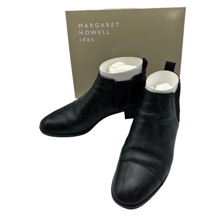 MARGARET HOWELL idea サイドゴアブーツ24.5cm未使用品 MARGARET HOWELL idea マーガレットハウエル アイデア サイドゴア