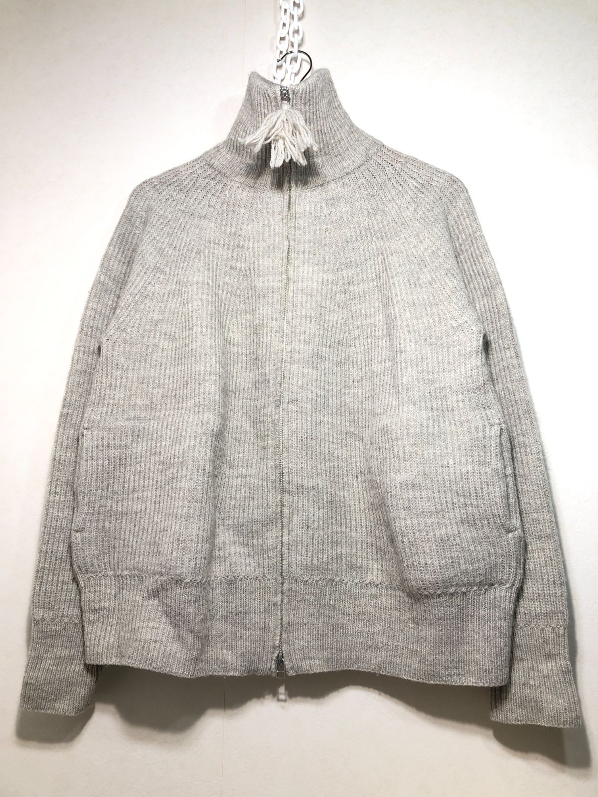 012103 OLD JOE TWEEDY YARN ZIP SWEATER ウール ジップ ニット 38