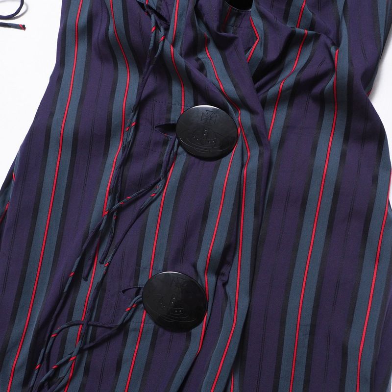 美品♡ヴィヴィアンウエストウッド オーブ ストライプ ドッキング ワンピース □美品□Vivienne Westwood ヴィヴィアンウエストウッド ワンピース