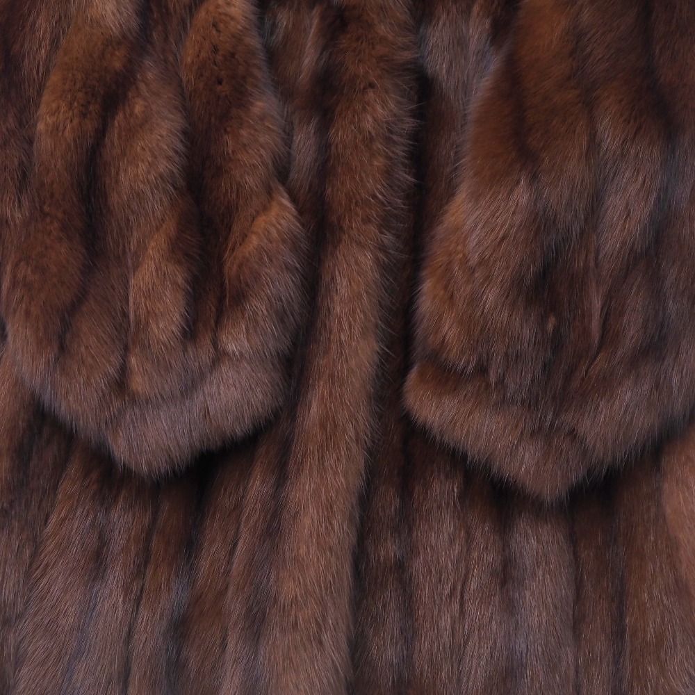 sable 毛皮 セーブル コート 裏地刺繍 セーブル ファー 毛皮