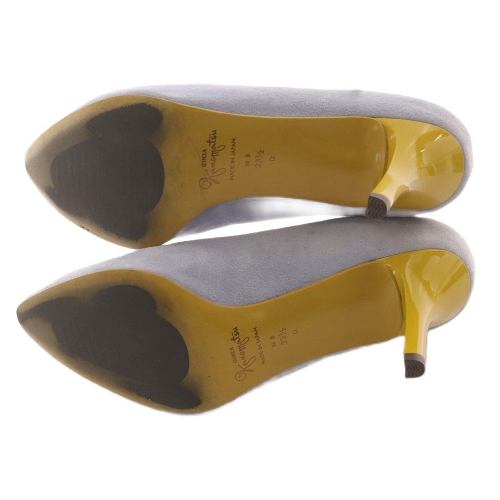 銀座かねまつ GINZA Kanematsu パンプス スエード ピンヒール ポイン