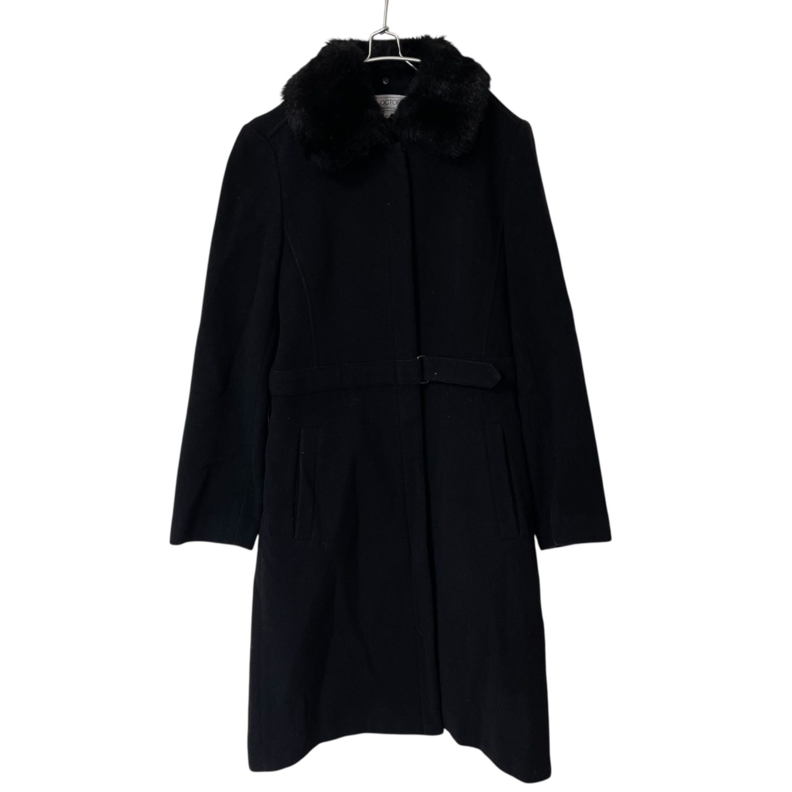 ZK15【美品】22 OCTOBRE ヴァンドゥーオクトーブル ファー付ロング 